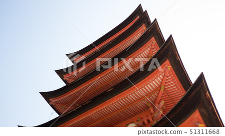 Miyajima Toyokuni Shrine的五層寶塔 Miyajima Toyokuni Shrine的五層寶塔 51311668