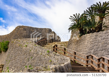 Beautiful Curved Castle Road and Castle Gate Katsuren Castle Ruins Beautiful Curved Castle Road and Castle Gate Katsuren Castle Ruins 51328700