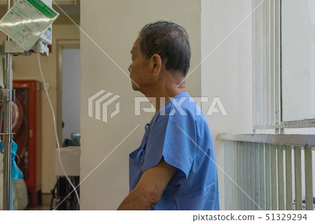 Patient waiting a doctor in hospital 51329294