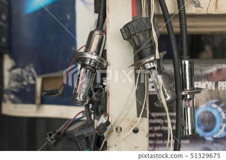 Checking car headlight Checking car headlight 51329675