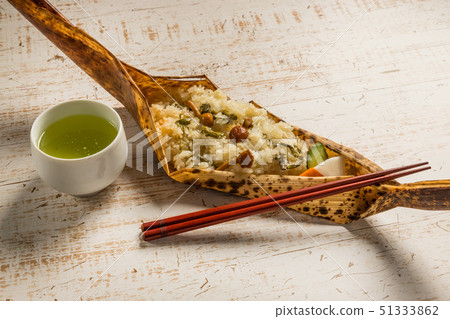 Wild vegetables with rice (Sansai-okowa) 51333862