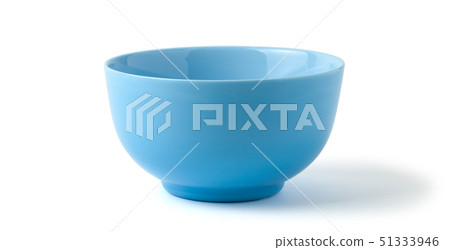 Empty blue plate isolated on white background. Empty blue plate isolated on white background. 51333946