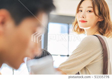 Female cafe clerk 51335776