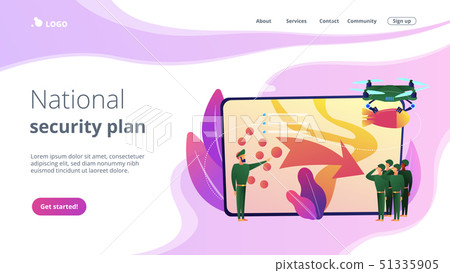 Military operation concept landing page. Military operation concept landing page. 51335905