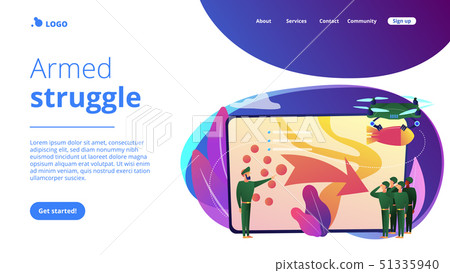 Military operation concept landing page. Military operation concept landing page. 51335940