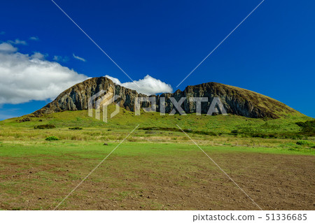 Rano kau Moai quarry in Easter Island Rano kau Moai quarry in Easter Island 51336685