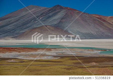 Spectacular red stones and Talar salar in Atacama Spectacular red stones and Talar salar in Atacama 51336819