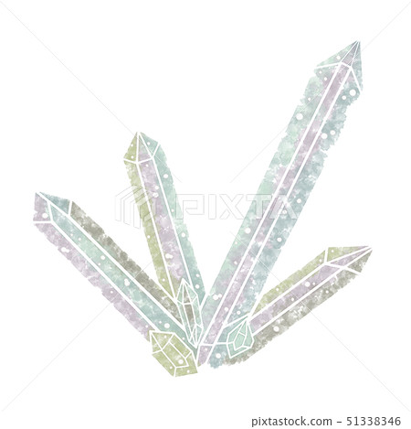 礦物石英水彩風格 礦物石英水彩風格 51338346