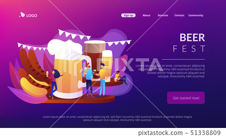 Beer fest concept landing page. Beer fest concept landing page. 51338809