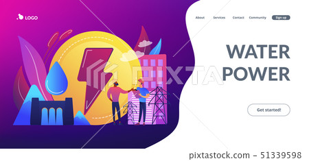 Hydropower concept landing page. 51339598