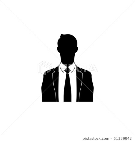 Businessman icon vector black on white background Businessman icon vector black on white background 51339942