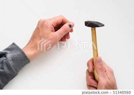 Injury with black nail 51340560