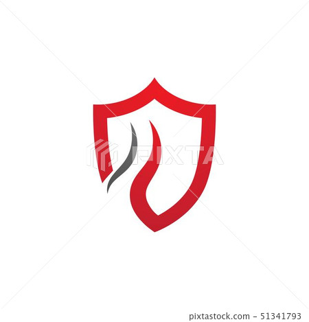 Fire shield vector illustration design 51341793