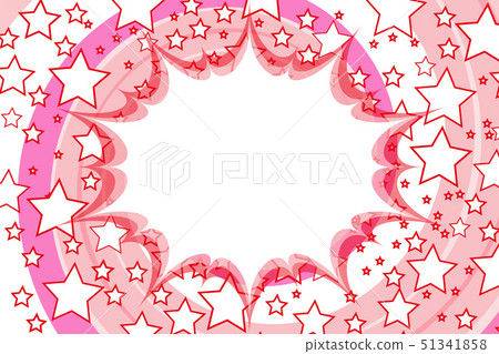 卡通插圖背景壁紙，語音泡沫，襯線空間，相框，免費材料，旋流，星塵，照片空間 51341858