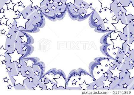 卡通插圖背景壁紙，語音泡沫，襯線空間，相框，免費材料，旋流，星塵，照片空間 51341859