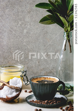 Bulletproof coffee with butter 51342565