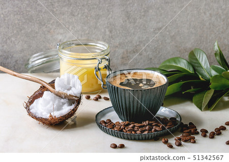 Bulletproof coffee with butter Bulletproof coffee with butter 51342567