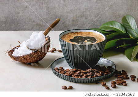 Bulletproof coffee with butter 51342568