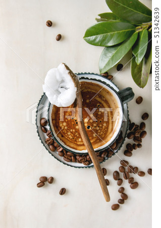 Bulletproof coffee with butter 51342639