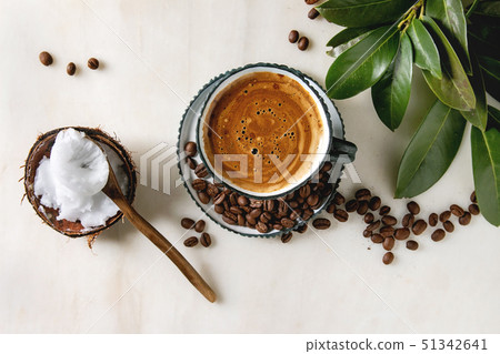 Bulletproof coffee with butter 51342641