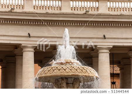 Bernini Fountain in Saint Peter square - Vatican 51344544