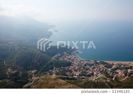 Montenegro, Rafailovici. view on sea beach 51346185