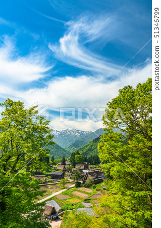 “富山縣”Ainokura合掌村，清新的綠色季節 51346799