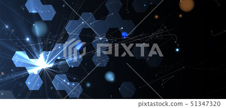 Abstract hexagon background. Technology poligonal 51347320