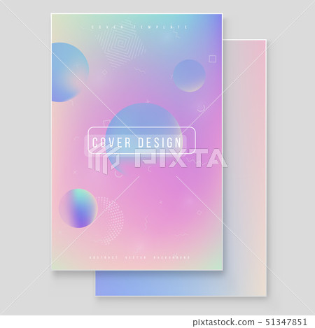 Abstract blurred Holographic gradient background  51347851