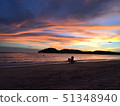 Sunset sights, sunset and plane in Langkawi 51348940