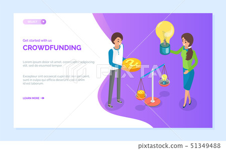 Crowdfunding Women with Money and Idea Scale Web Crowdfunding Women with Money and Idea Scale Web 51349488