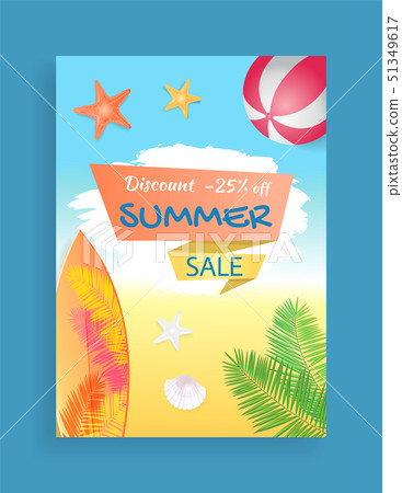Summer Sale Vector Banner Promotion Leaflet Sample 51349617