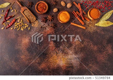 Spices ingredients for cooking. Spices concept. 51349784