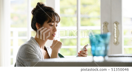 廚房女人智能手機 51350046