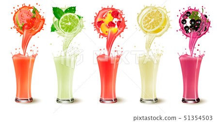 Fruit juice. Glass of fruit juice isolated on white background , #spon, # Glass, #juice, #Fruit, #fruit, #background #ad