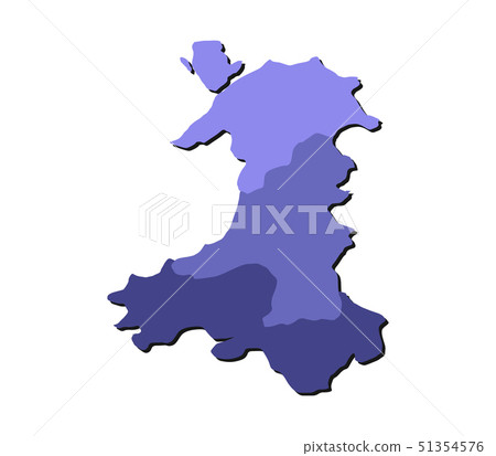 map wales with regions 51354576