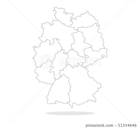map germany with regions 51354646