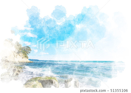 Inamuragasaki watercolor style Inamuragasaki watercolor style 51355106