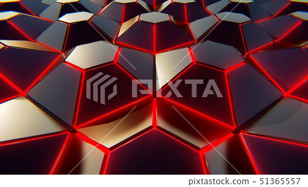 Black blue and orange hexagons background. Modern Black blue and orange hexagons background. Modern 51365557