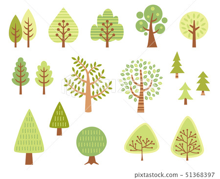 Scandinavian style tree set 51368397