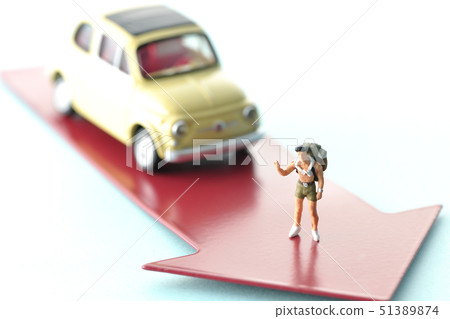 Traveler Hitchhiking 51389874