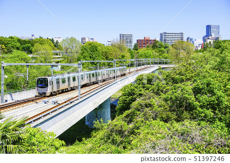 Sendai City · Sendai City Subway Tozai Line and Sendai City Fullscape 51397246