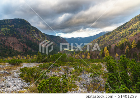 View of valley Zgornje Jezersko in northern View of valley Zgornje Jezersko in northern 51401259