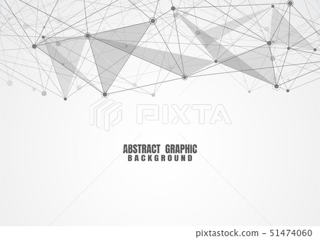 Abstract connecting dots and lines with geometric Abstract connecting dots and lines with geometric 51474060