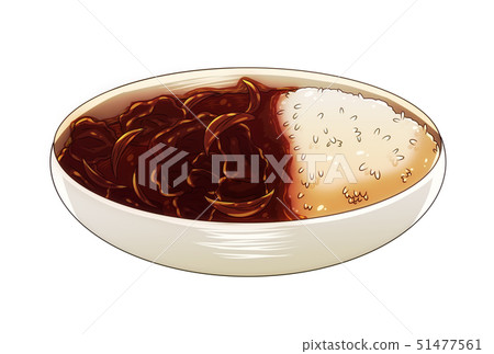 Hayashi rice - Stock Illustration [51477561] - PIXTA