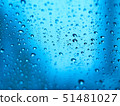 Water droplet on window with blurred background 51481027