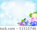 Hydrangea and blue sky background 51515746