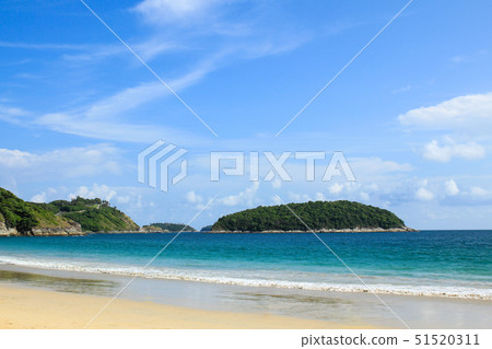 View of Nai Harn Beach in Phuket ,Thailand. View of Nai Harn Beach in Phuket ,Thailand. 51520311