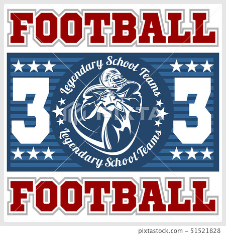 American football - Print for boy sportswear 51521828