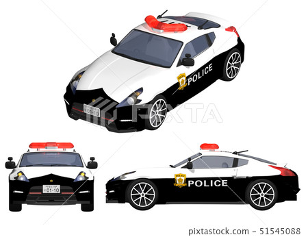 Police vehicle _ high speed police car 51545088